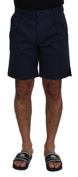 Dolce & Gabbana Blue Chinos Cotton Stretch Casual Shorts PAN74022 Dolce & Gabbana Blue Chinos Cotton Stretch Casual Shorts PAN74022