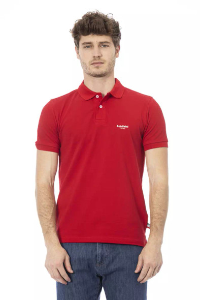 Red Cotton Men Polo Shirt Red Cotton Men Polo Shirt