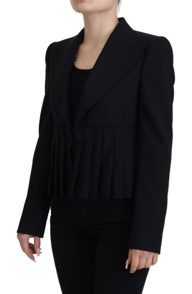 Dolce & Gabbana Black Single Breasted Fit Blazer Wool Jacket Dolce & Gabbana Black Single Breasted Fit Blazer Wool Jacket