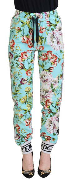Dolce & Gabbana Multicolor Floral Sweatpants Pants Dolce & Gabbana Multicolor Floral Sweatpants Pants