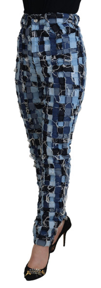 Dolce & Gabbana Multicolor Patchwork Cotton Denim Jeans Dolce & Gabbana Multicolor Patchwork Cotton Denim Jeans
