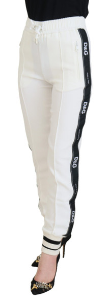 Dolce & Gabbana White DG Logo Sweatpants Pants Dolce & Gabbana White DG Logo Sweatpants Pants