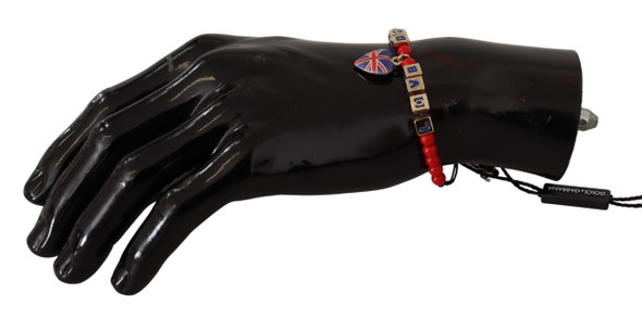 Red Blue Beaded DG LOVES LONDON Flag Branded Bracelet SMY100974 Red Blue Beaded DG LOVES LONDON Flag Branded Bracelet SMY100974