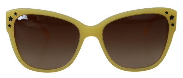 Yellow Acetate Frame Stars Embellishment DG4124 Sunglasses Yellow Acetate Frame Stars Embellishment DG4124 Sunglasses