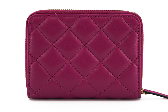 Elegant Purple Quilted Leather Wallet Elegant Purple Quilted Leather Wallet