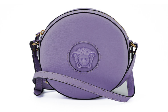 Versace Elegant Purple Round Shoulder Bag Versace Elegant Purple Round Shoulder Bag