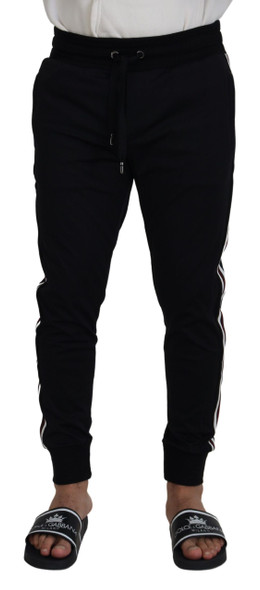 Black DG Print Mens Jogger Pants Black DG Print Mens Jogger Pants