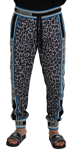 Dolce & Gabbana Multicolor DG King Leopard Print Jogger Pants Dolce & Gabbana Multicolor DG King Leopard Print Jogger Pants