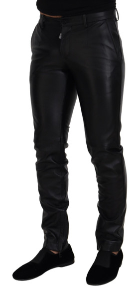 Black Shiny Stretch Skinny Pants Black Shiny Stretch Skinny Pants