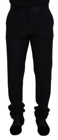 Black Wool Chino Formal Pants Black Wool Chino Formal Pants