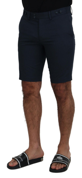 Dolce & Gabbana Blue Bermuda Low Waist Men Shorts Dolce & Gabbana Blue Bermuda Low Waist Men Shorts