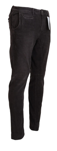 Acht Brown Cotton Straight Fit Men Casual Pants Acht Brown Cotton Straight Fit Men Casual Pants