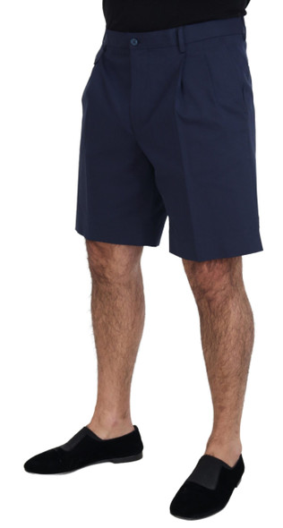 Dolce & Gabbana Blue Chinos Cotton Stretch Casual Shorts PAN74239 Dolce & Gabbana Blue Chinos Cotton Stretch Casual Shorts PAN74239
