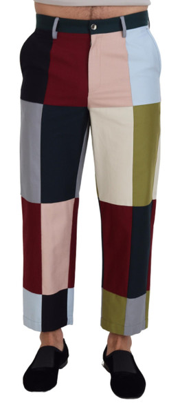 Dolce & Gabbana Multicolor Cotton Patchwork Pants Dolce & Gabbana Multicolor Cotton Patchwork Pants