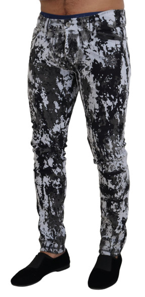 Dolce & Gabbana Multicolor Cotton Tie Dye Skinny Denim Jeans Dolce & Gabbana Multicolor Cotton Tie Dye Skinny Denim Jeans