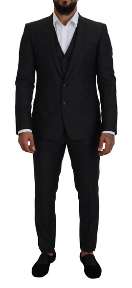Gray MARTINI 3 Piece Slim Fit Suit Gray MARTINI 3 Piece Slim Fit Suit