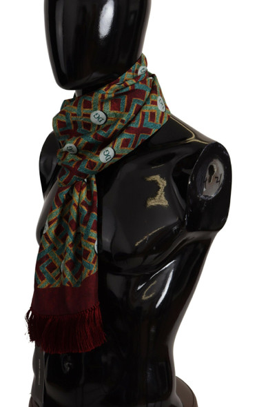 Dolce & Gabbana Multicolor DG Logo Shawl Warm Neck Wrap Fringe Scarf Dolce & Gabbana Multicolor DG Logo Shawl Warm Neck Wrap Fringe Scarf