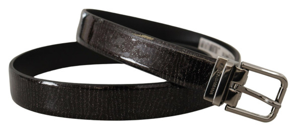 Black Leather Vernice Metal Buckle Belt Black Leather Vernice Metal Buckle Belt