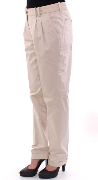 Dolce & Gabbana Beige Cotton Chinos Pants Dolce & Gabbana Beige Cotton Chinos Pants