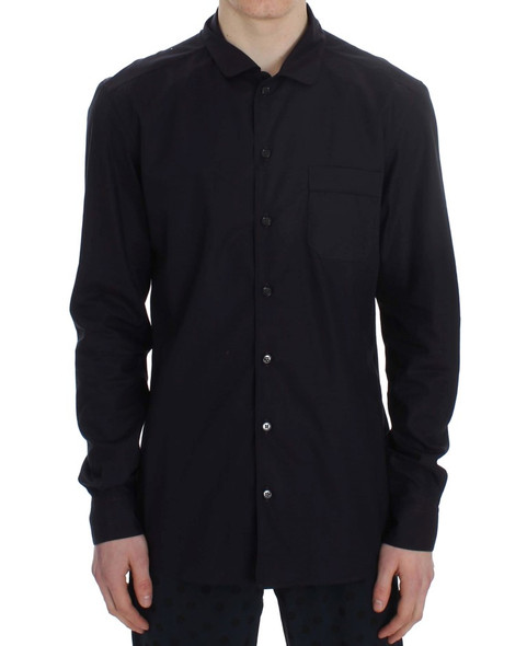 Dolce & Gabbana Purple Striped Cotton Pajama Lounge Shirt Dolce & Gabbana Purple Striped Cotton Pajama Lounge Shirt