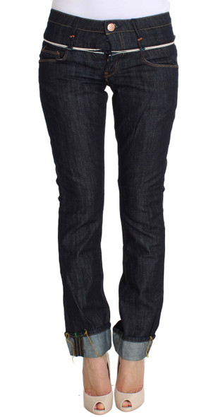 Blue Denim Cotton Bottoms Straight Fit Jeans Blue Denim Cotton Bottoms Straight Fit Jeans