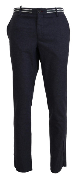 Black Polyester Tapered Dress Pants Black Polyester Tapered Dress Pants