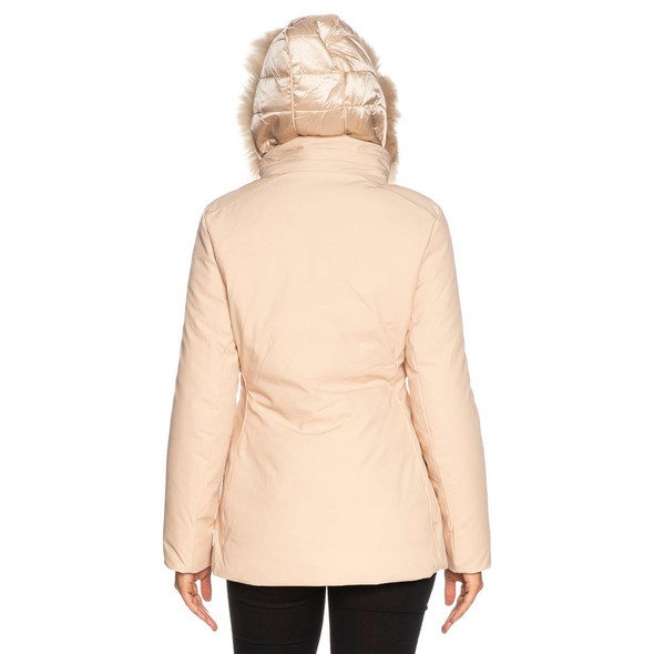 Yes Zee Beige Polyamide Women's Jacket Yes Zee Beige Polyamide Women's Jacket