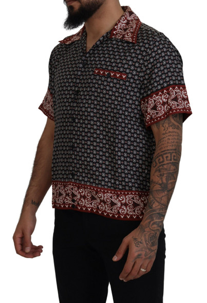 Dolce & Gabbana Multicolor Patterned Silk Casual Shirt Dolce & Gabbana Multicolor Patterned Silk Casual Shirt