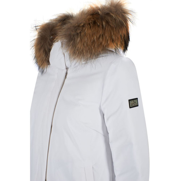 White Nylon Women Jacket White Nylon Women Jacket