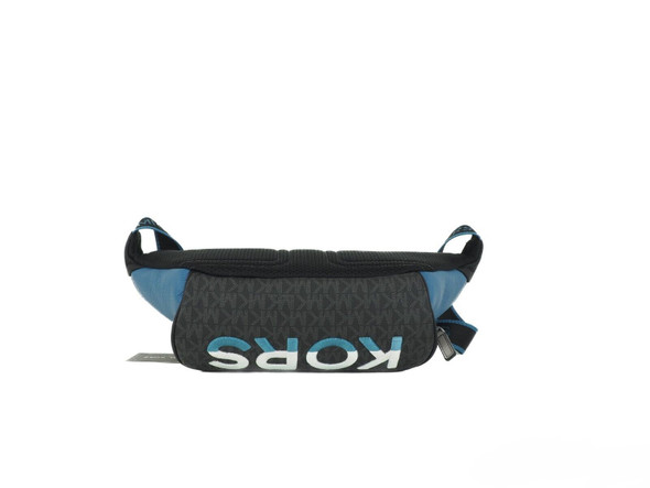 Cooper Large Blue Multi Leather Embroidered Logo Utility Belt Bag Cooper Large Blue Multi Leather Embroidered Logo Utility Belt Bag