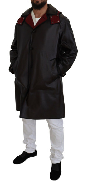 Black Trench Hooded Parka Cotton Jacket Black Trench Hooded Parka Cotton Jacket