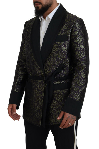 Gold Purple Baroque Jacket Blazer Robe Gold Purple Baroque Jacket Blazer Robe