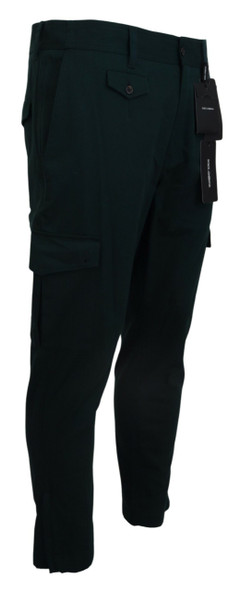 Dolce & Gabbana Green Cargo Cotton Stretch Jeans Pant Dolce & Gabbana Green Cargo Cotton Stretch Jeans Pant