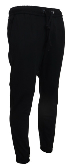 Dolce & Gabbana Black Mens Sport Wool Sweatpants Pants Dolce & Gabbana Black Mens Sport Wool Sweatpants Pants