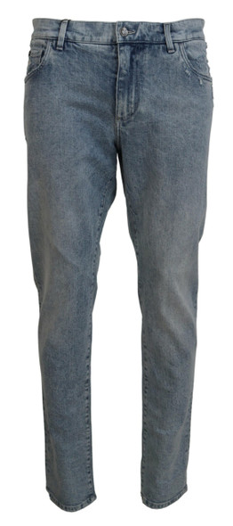 Dolce & Gabbana Blue Wash Slim Fit Cotton Denim Jeans PAN74548 Dolce & Gabbana Blue Wash Slim Fit Cotton Denim Jeans PAN74548