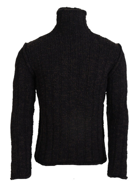 Dolce & Gabbana Brown Wool Knit Turtleneck Pullover Sweater Dolce & Gabbana Brown Wool Knit Turtleneck Pullover Sweater