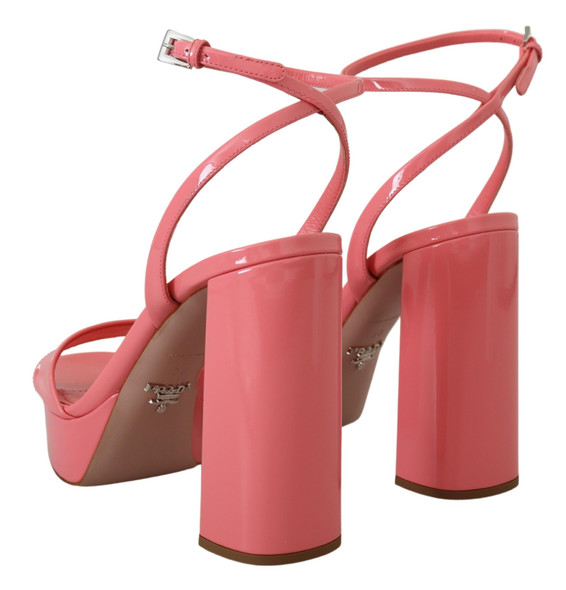 Pink Patent Sandals Ankle Strap Heels Sandal Pink Patent Sandals Ankle Strap Heels Sandal