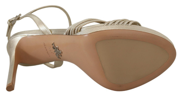 Prada Gold Leather Sandals Ankle Strap Heels Stiletto Sandal Prada Gold Leather Sandals Ankle Strap Heels Stiletto Sandal