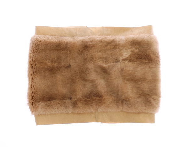 Beige MINK Fur Scarf Foulard Neck Wrap Beige MINK Fur Scarf Foulard Neck Wrap