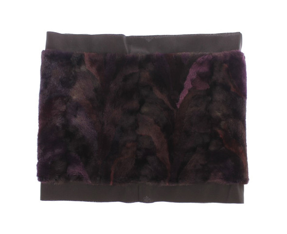Purple MINK Fur Scarf Foulard Neck Wrap Purple MINK Fur Scarf Foulard Neck Wrap