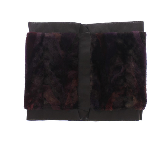 Purple MINK Fur Scarf Foulard Neck Wrap Purple MINK Fur Scarf Foulard Neck Wrap