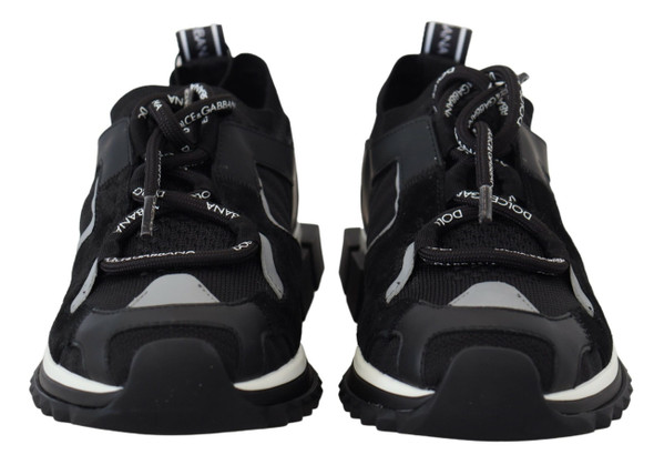 Dolce & Gabbana Black Mesh Sorrento Trekking Sneakers Shoes Dolce & Gabbana Black Mesh Sorrento Trekking Sneakers Shoes