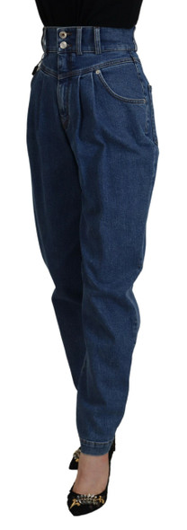 Dolce & Gabbana Blue High Waist Denim Cotton Stretch Jeans Dolce & Gabbana Blue High Waist Denim Cotton Stretch Jeans