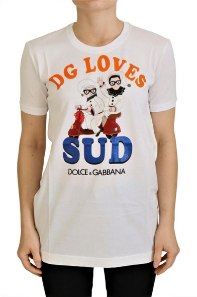 White Cotton DG Loves SUD T-shirt White Cotton DG Loves SUD T-shirt