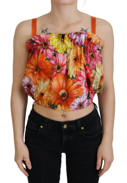 Blouse Cropped Floral Cotton Tank Top Blouse Cropped Floral Cotton Tank Top