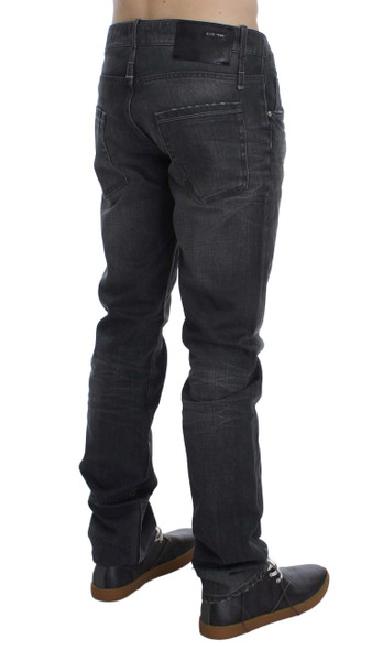 Gray Cotton Regular Low Fit Jeans Gray Cotton Regular Low Fit Jeans