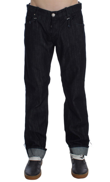 Blue Cotton Regular Straight Fit Jeans Blue Cotton Regular Straight Fit Jeans