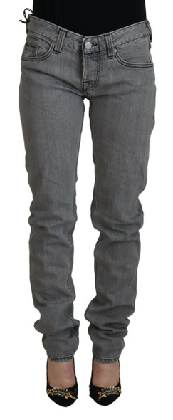 Gray Washed Cotton Skinny Women Casual Denim Jeans Gray Washed Cotton Skinny Women Casual Denim Jeans