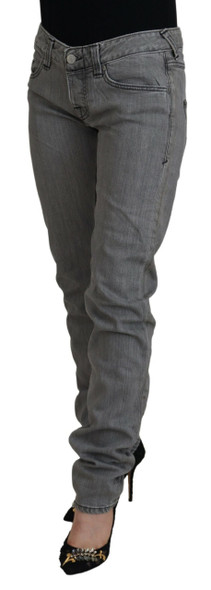 Gray Washed Cotton Skinny Women Casual Denim Jeans Gray Washed Cotton Skinny Women Casual Denim Jeans
