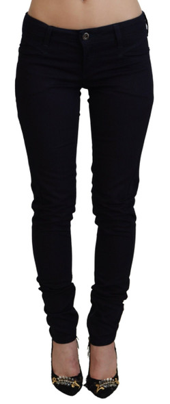 Costume National Black Low Waist Skinny Women Denim Jeans Costume National Black Low Waist Skinny Women Denim Jeans